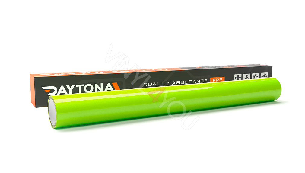 Глянцевая полиуретановая пленка Желтый Флуоресцент DAYTONA PPF S200 Fantasy Fluorescent Yellow